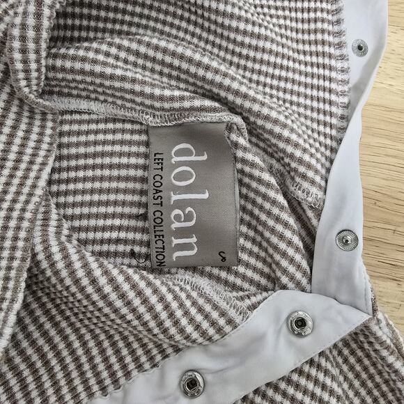 Dolan Sweater Womens Small Asymmetrical Collar Stripe Left Coast Collection Pull - Picture 3 of 8